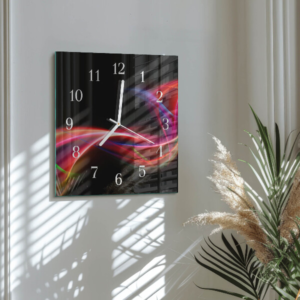 Orologio quadrato Linee astratte