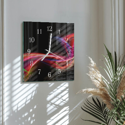Orologio quadrato Linee astratte