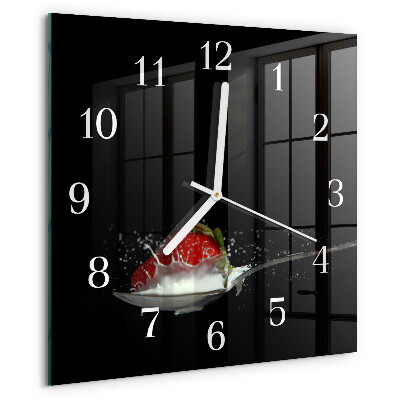 Orologio quadrato Fragola