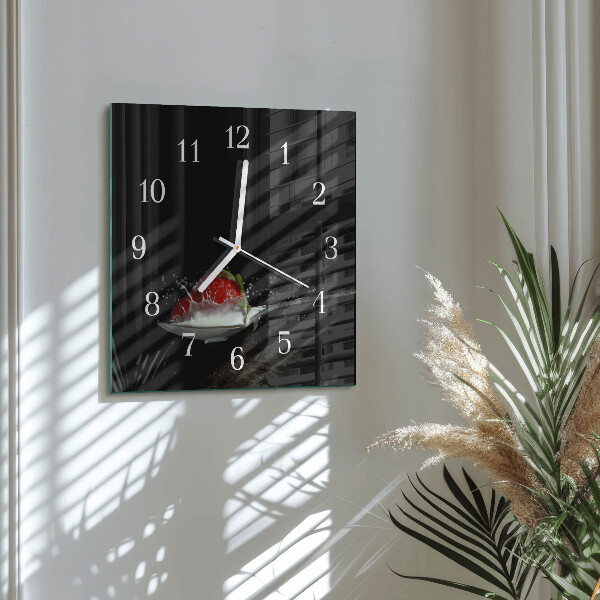 Orologio quadrato Fragola