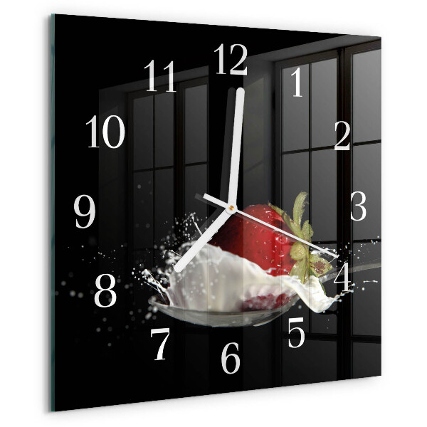 Orologio quadrato Fragola