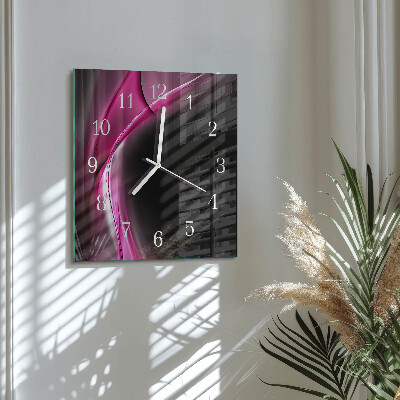 Orologio quadrato Linee astratte