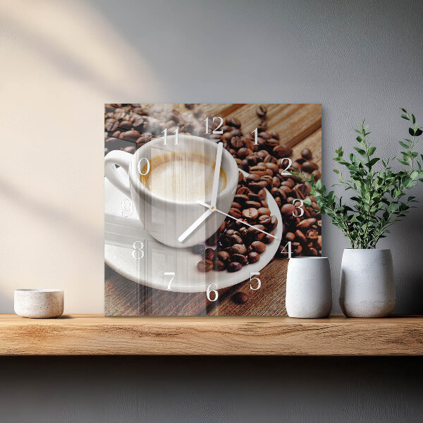 Orologio quadrato Tazza di caffè
