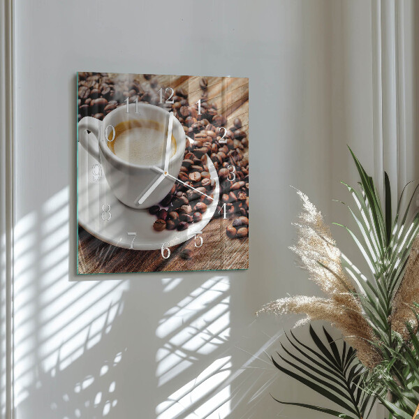 Orologio quadrato Tazza di caffè