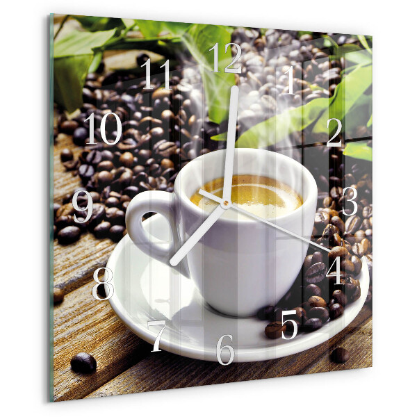 Orologio quadrato Tazza di caffè