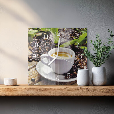Orologio quadrato Tazza di caffè