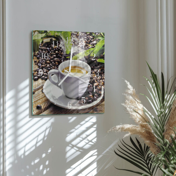 Orologio quadrato Tazza di caffè