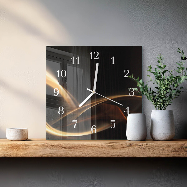 Orologio quadrato Linee astratte