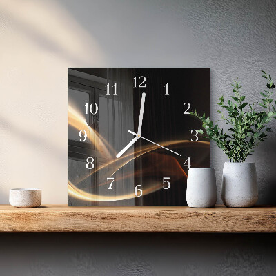 Orologio quadrato Linee astratte