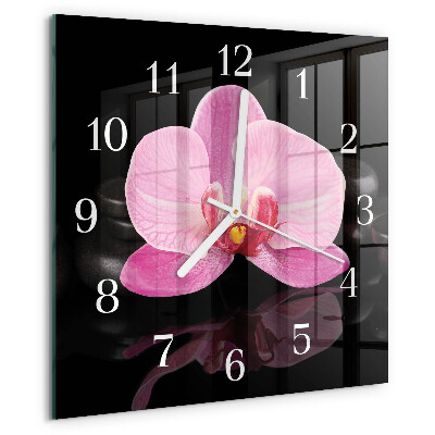 Orologio quadrato Orchidea
