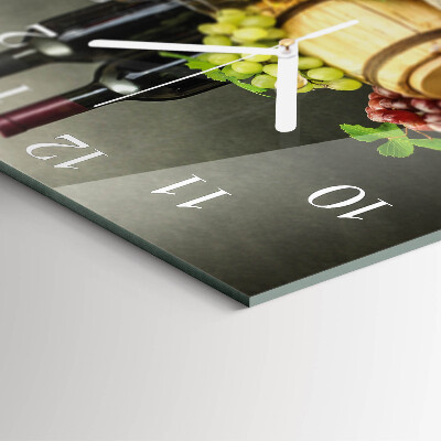 Orologio quadrato Uva per il vino