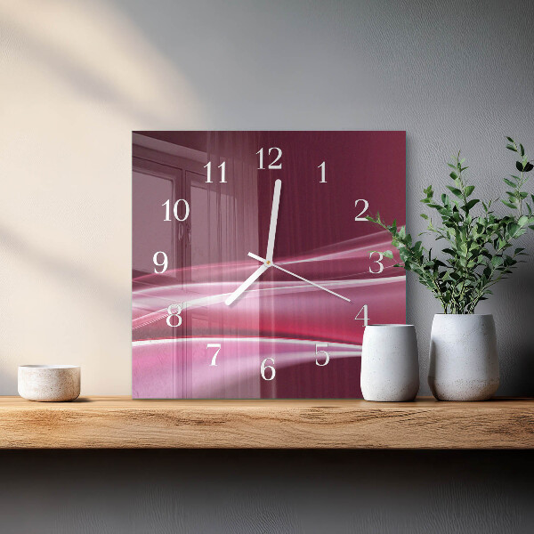 Orologio quadrato Linee astratte