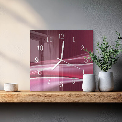Orologio quadrato Linee astratte