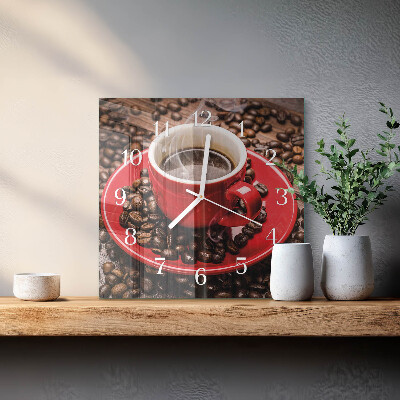 Orologio quadrato Tazza di caffè