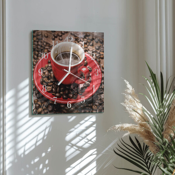 Orologio quadrato Tazza di caffè