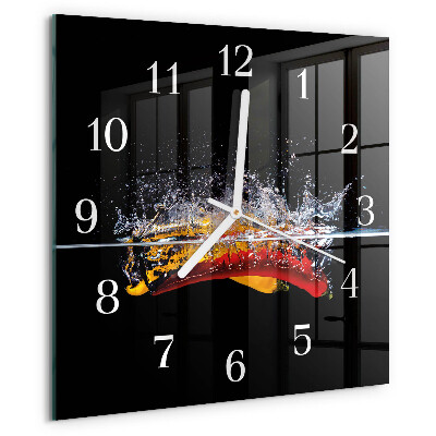 Orologio quadrato peperoncini