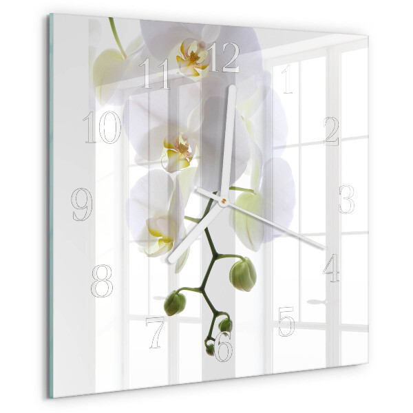 Orologio quadrato Orchidea