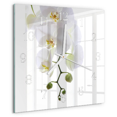 Orologio quadrato Orchidea