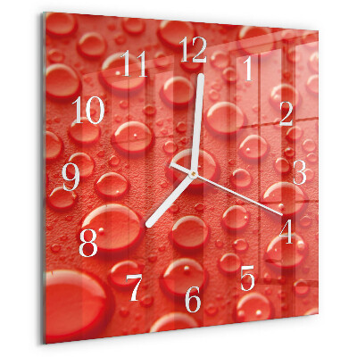 Orologio quadrato Gocce d'acqua