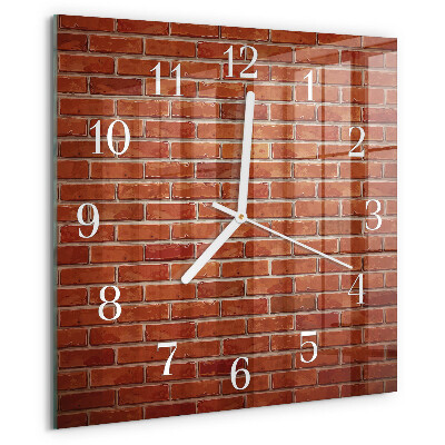 Orologio quadrato Muro di mattoni