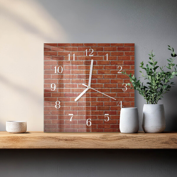 Orologio quadrato Muro di mattoni