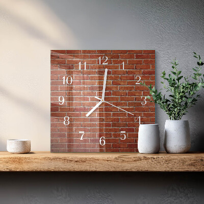 Orologio quadrato Muro di mattoni