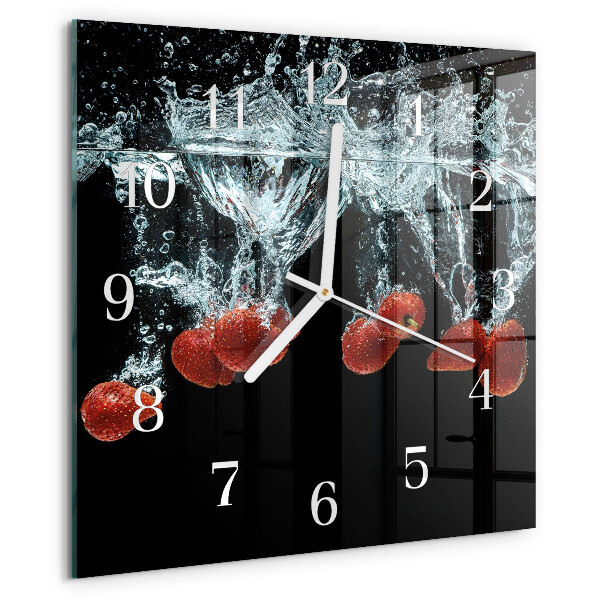 Orologio quadrato Fragole