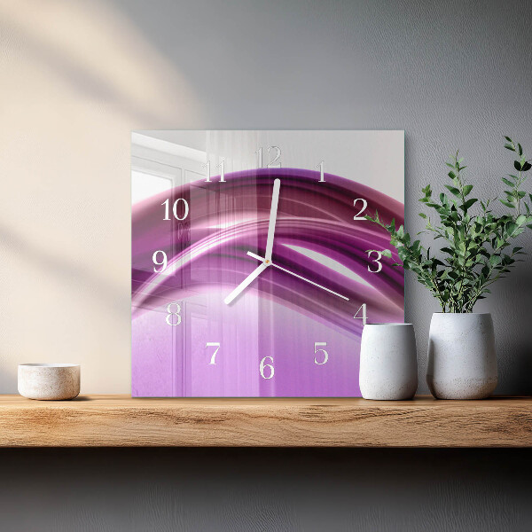 Orologio quadrato Linee astratte