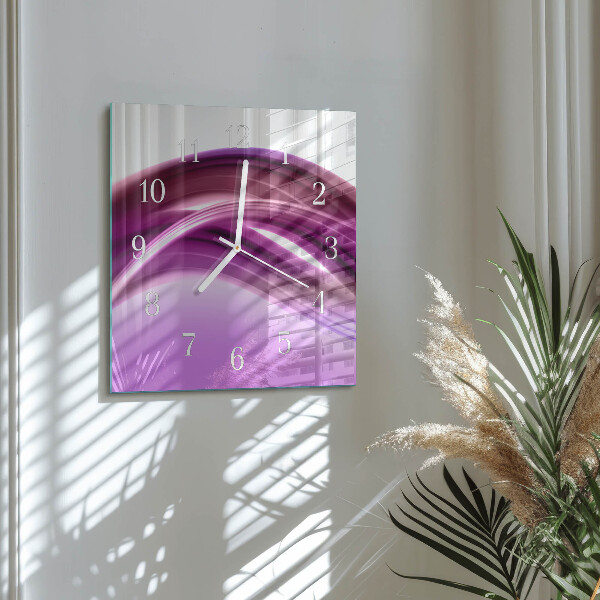 Orologio quadrato Linee astratte
