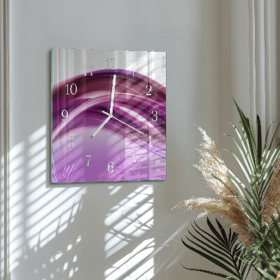 Orologio quadrato Linee astratte