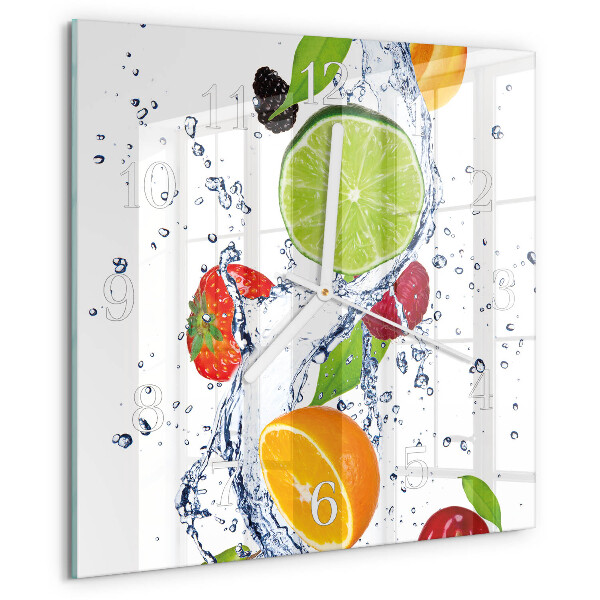 Orologio quadrato Frutta Limone