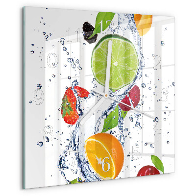 Orologio quadrato Frutta Limone