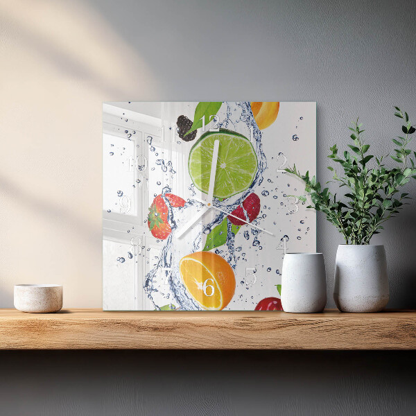 Orologio quadrato Frutta Limone