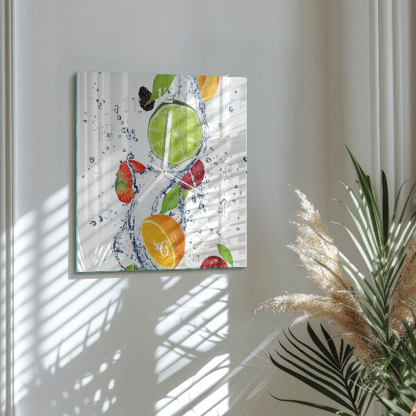 Orologio quadrato Frutta Limone