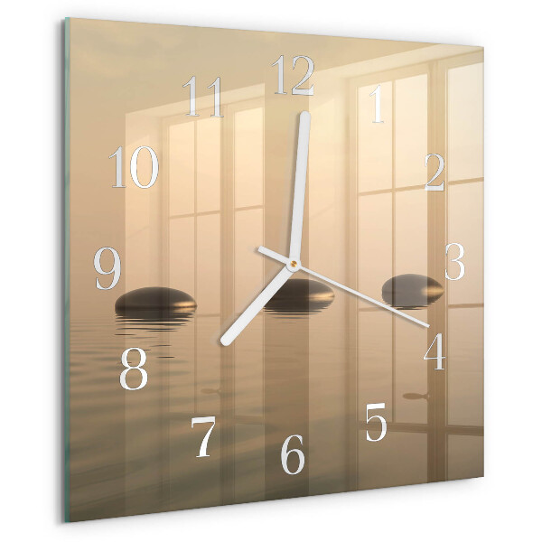 Orologio quadrato Pietre Acqua