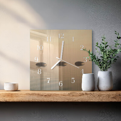Orologio quadrato Pietre Acqua