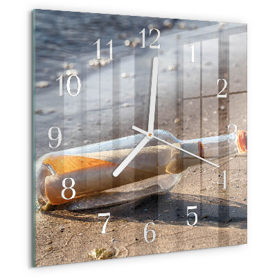 Orologio quadrato Lettera in bottiglia