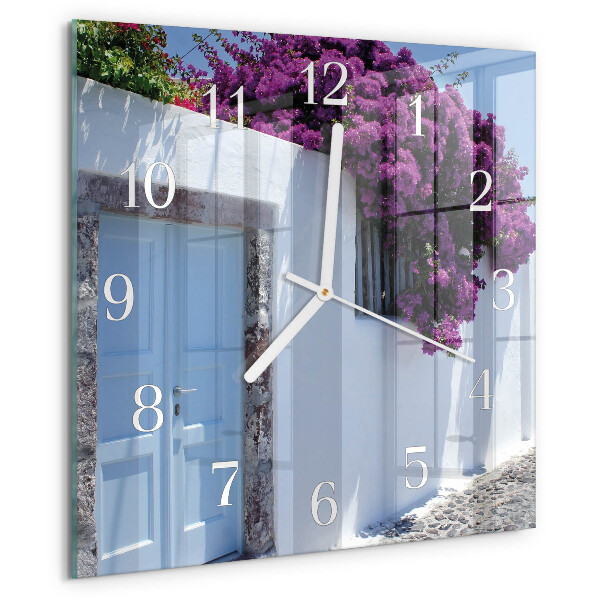 Orologio quadrato Fiori per la casa