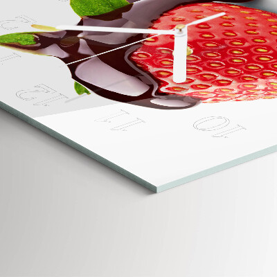 Orologio quadrato Cioccolato alla fragola