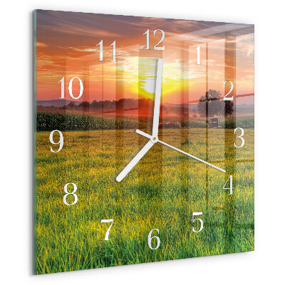 Orologio quadrato Prato paesaggistico