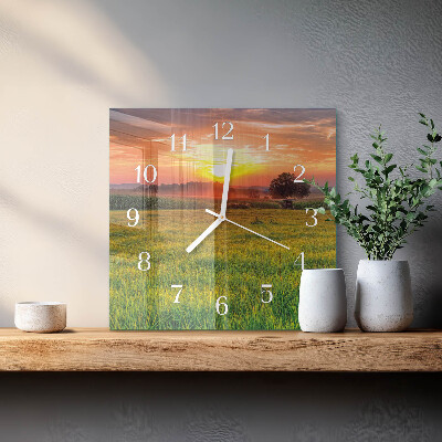 Orologio quadrato Prato paesaggistico