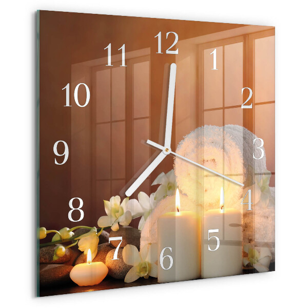 Orologio quadrato Candele da spa