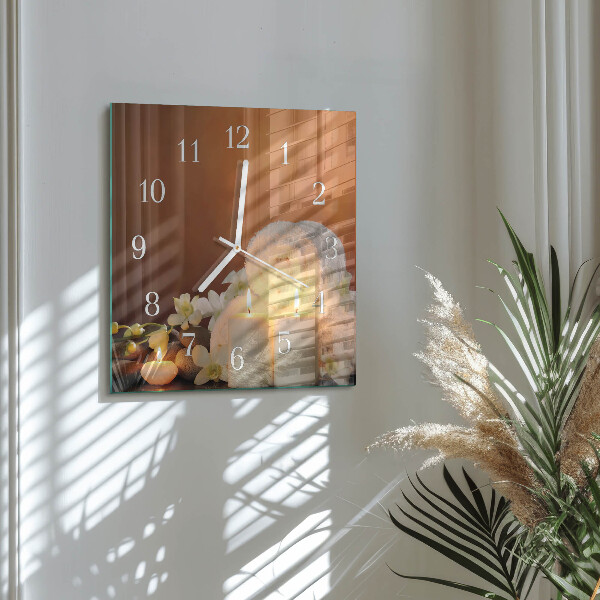 Orologio quadrato Candele da spa