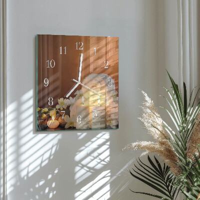 Orologio quadrato Candele da spa