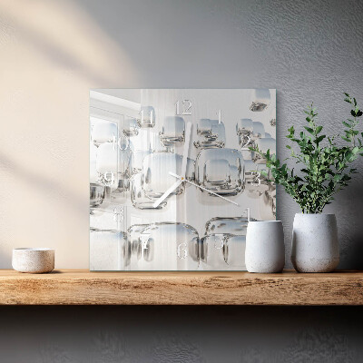 Orologio quadrato cubo 3D