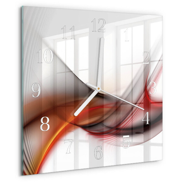 Orologio quadrato Linee astratte