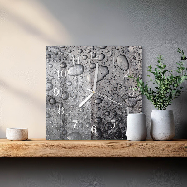 Orologio quadrato Gocce