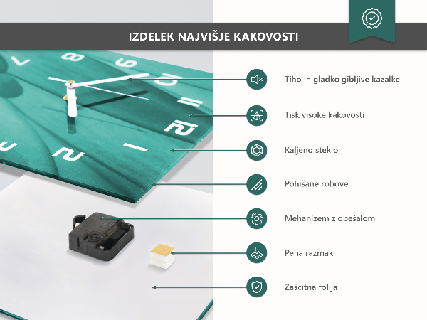 Orologio quadrato Colore