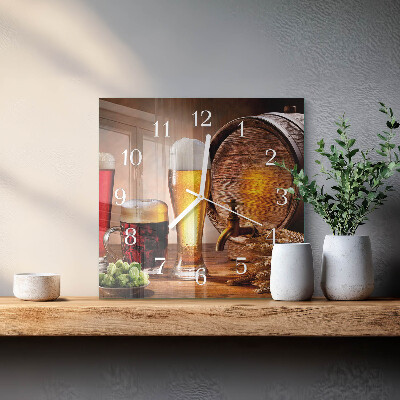 Orologio quadrato Barile di birra