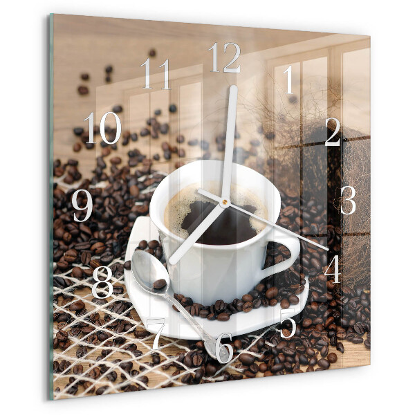 Orologio quadrato Tazza di caffè